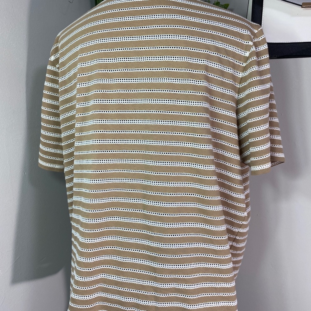 BASLER Striped Drop Shoulder Top - Picture 2 of 5